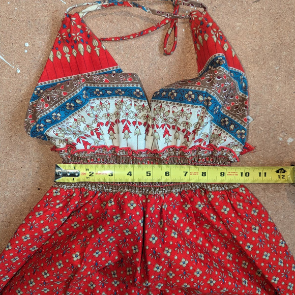 Vintage 1970's Rare Rags by Kressandra Hippie Festival Dress - Picture 9 of 11